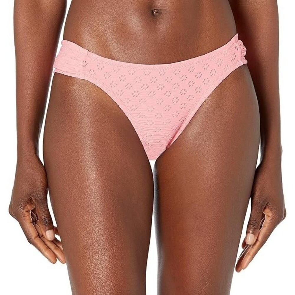 NEW JESSICA SIMPSON Women's Coral Eyelet Lined HipsterBIKINI Bottom MEDIUM M